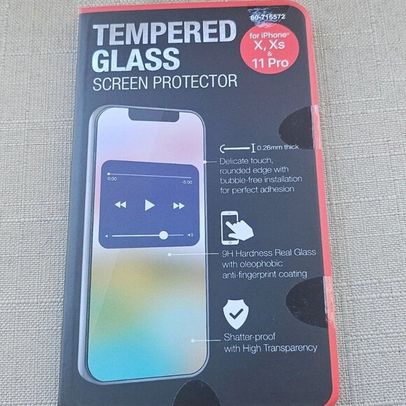 Tempered Glass Screen Protector for Phone X XS 11 Pro Unbranded - Picture 1 of 9